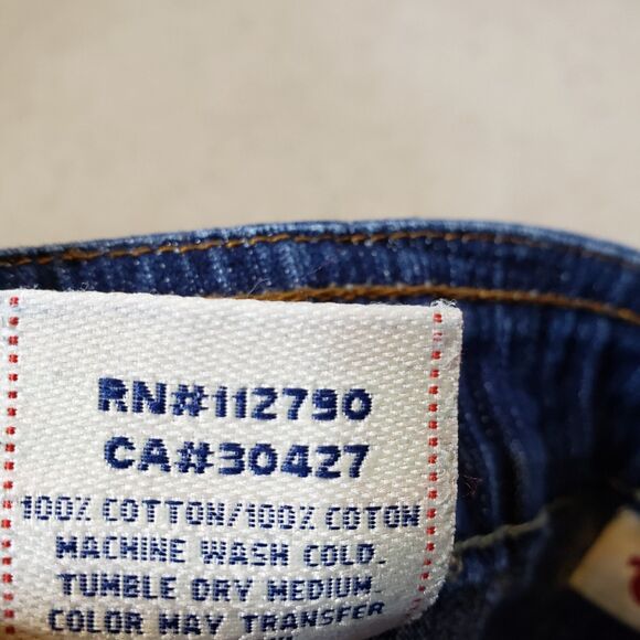 True Religion Women Jeans 33 Billy Bootcut Hindu God Durga Embroidered Flap - Picture 14 of 14